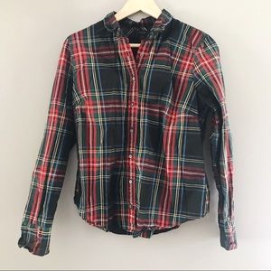 J. Crew Stewart Plaid Button-Up